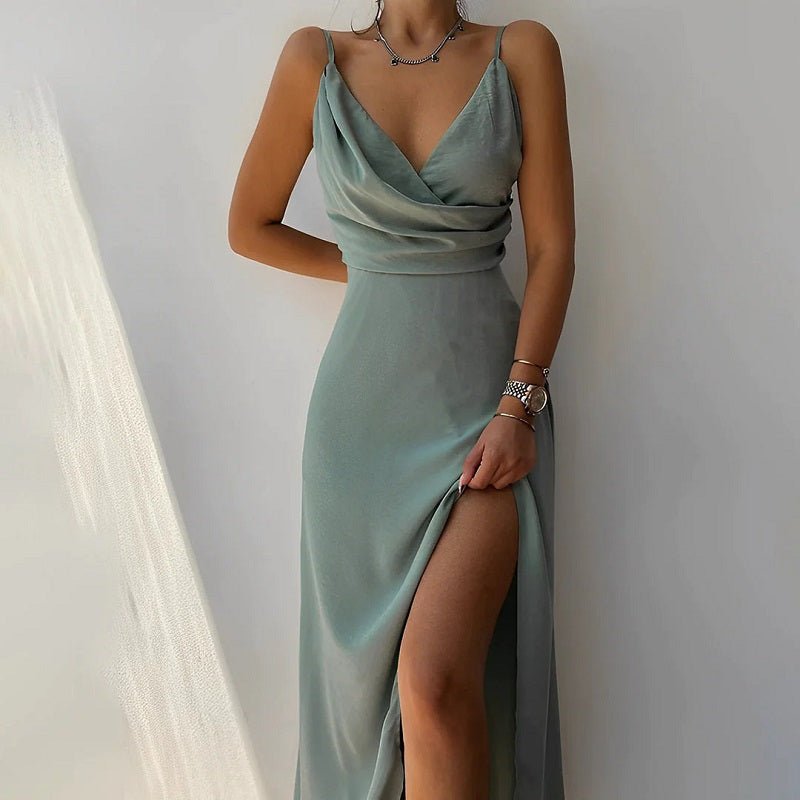 Barbara | Maxikleid – Verführerischer V-Ausschnitt, Elegantes Design 7