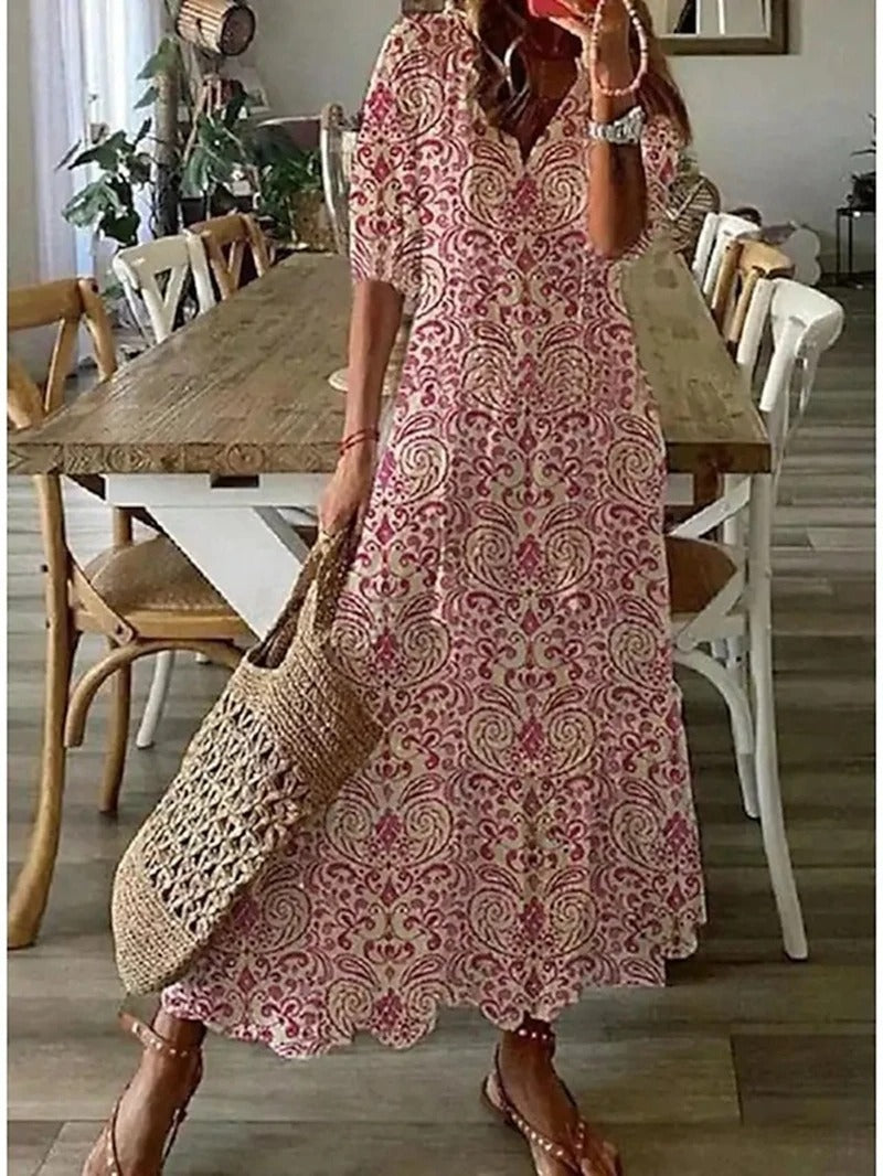 Bettina | Maxikleid Sommer Leicht und Atmungsaktiv, Bohème Stil 5
