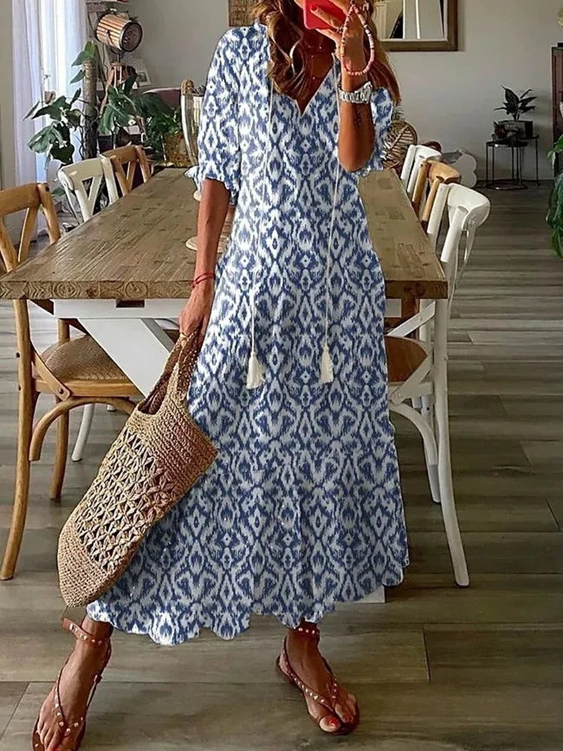 Bettina | Maxikleid Sommer Leicht und Atmungsaktiv, Bohème Stil 6