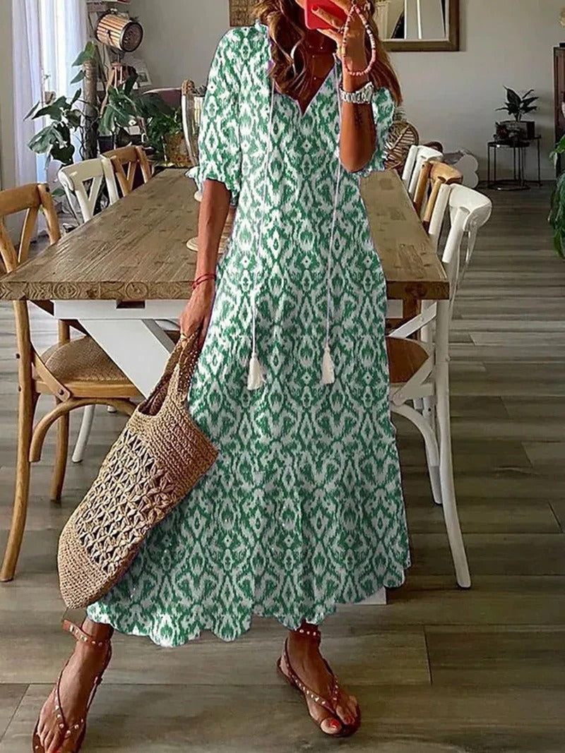 Bettina | Maxikleid Sommer Leicht und Atmungsaktiv, Bohème Stil 7