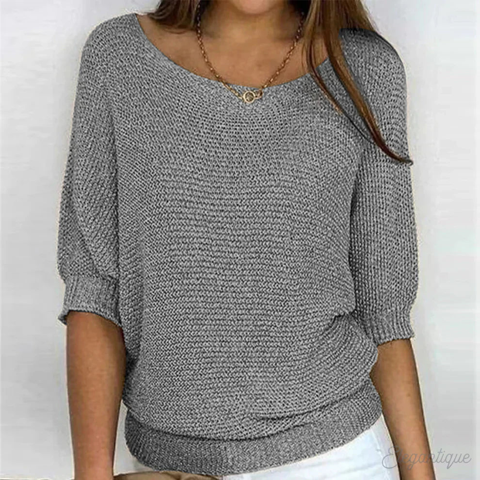 Eleganter Zopfmusterpullover für Damen – Bequemer und vielseitiger Stil 1