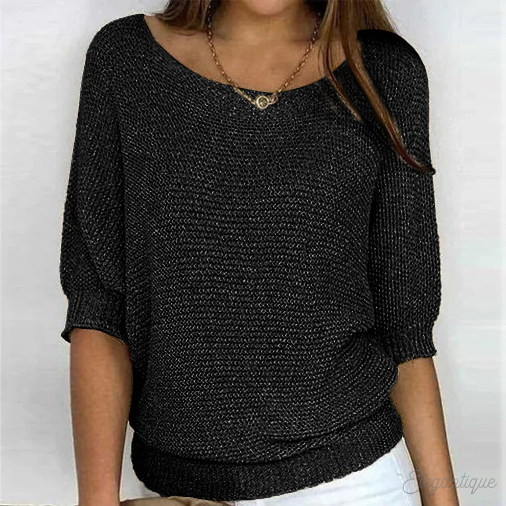 Eleganter Zopfmusterpullover für Damen – Bequemer und vielseitiger Stil 4