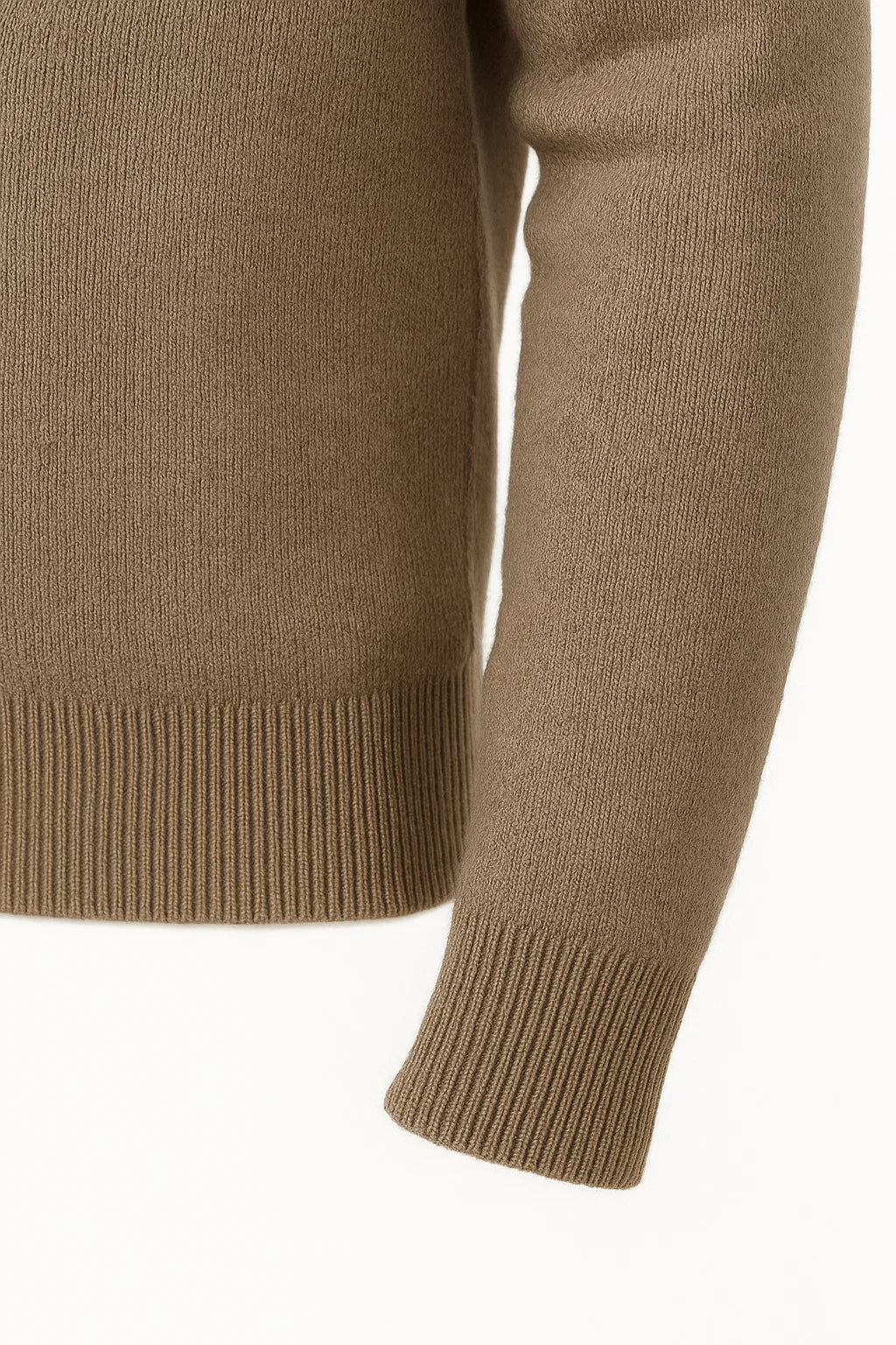 Herren Strickjacke aus 100% Merinowolle mit Kapuze und Reißverschluss – Dicke Cardigan für Herbst und Winter, Bequeme Passform 2
