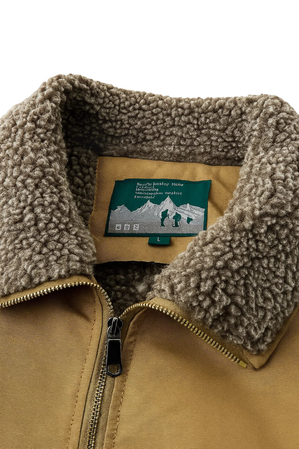 Herrenjacke Bomber aus Baumwoll-Canvas mit Sherpa-Futter – Windabweisend und Bequem, Klassische Passform, Utility-Taschen 1