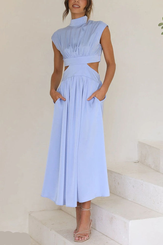 Lorna | Midi-Kleid Tailliertes Design aus hochwertiger Baumwolle 3