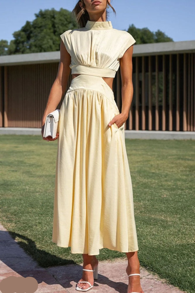 Lorna | Midi-Kleid Tailliertes Design aus hochwertiger Baumwolle 4