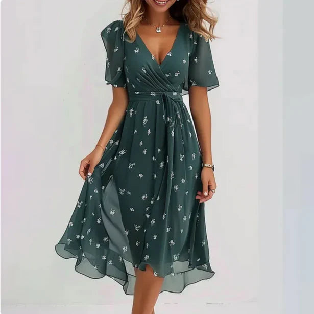 Nora | Kleid V-Ausschnitt, Elegante Silhouette für Abend- und Cocktailanlässe 1