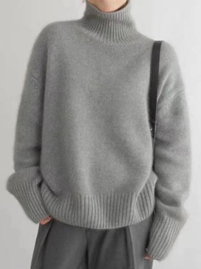 Rollkragenpullover Damen Schwarz aus Weichem Material – Eleganter und Warmer Pullover für Jeden Anlass 2