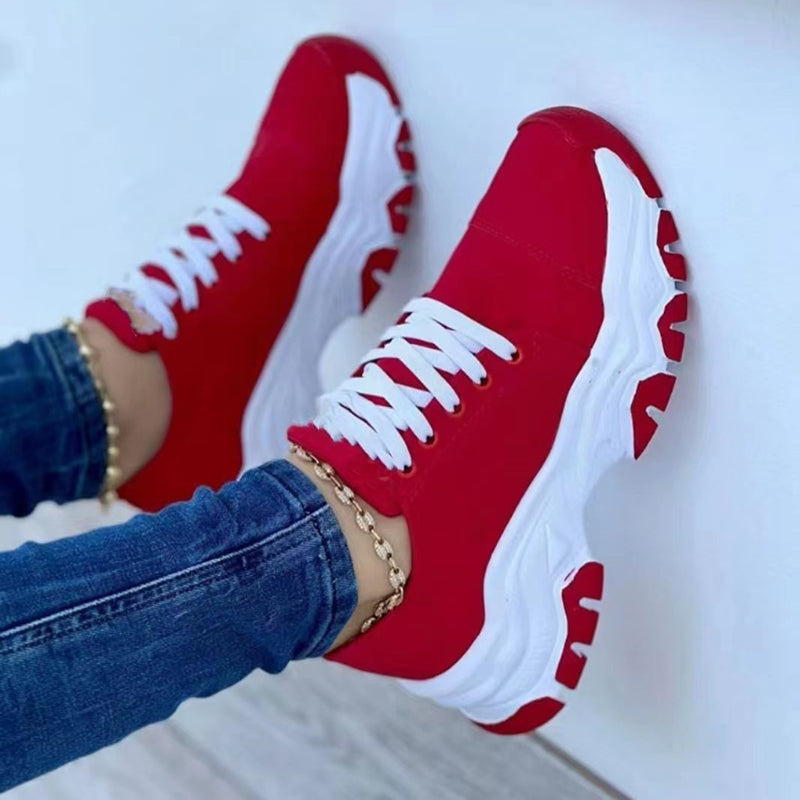 Serena | Sport-Sneakers Orthopädisch mit Plateau, Rundzehen, Gummisohle 3