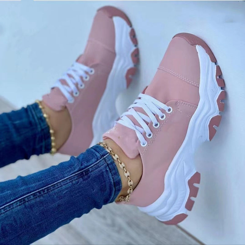 Serena | Sport-Sneakers Orthopädisch mit Plateau, Rundzehen, Gummisohle 5