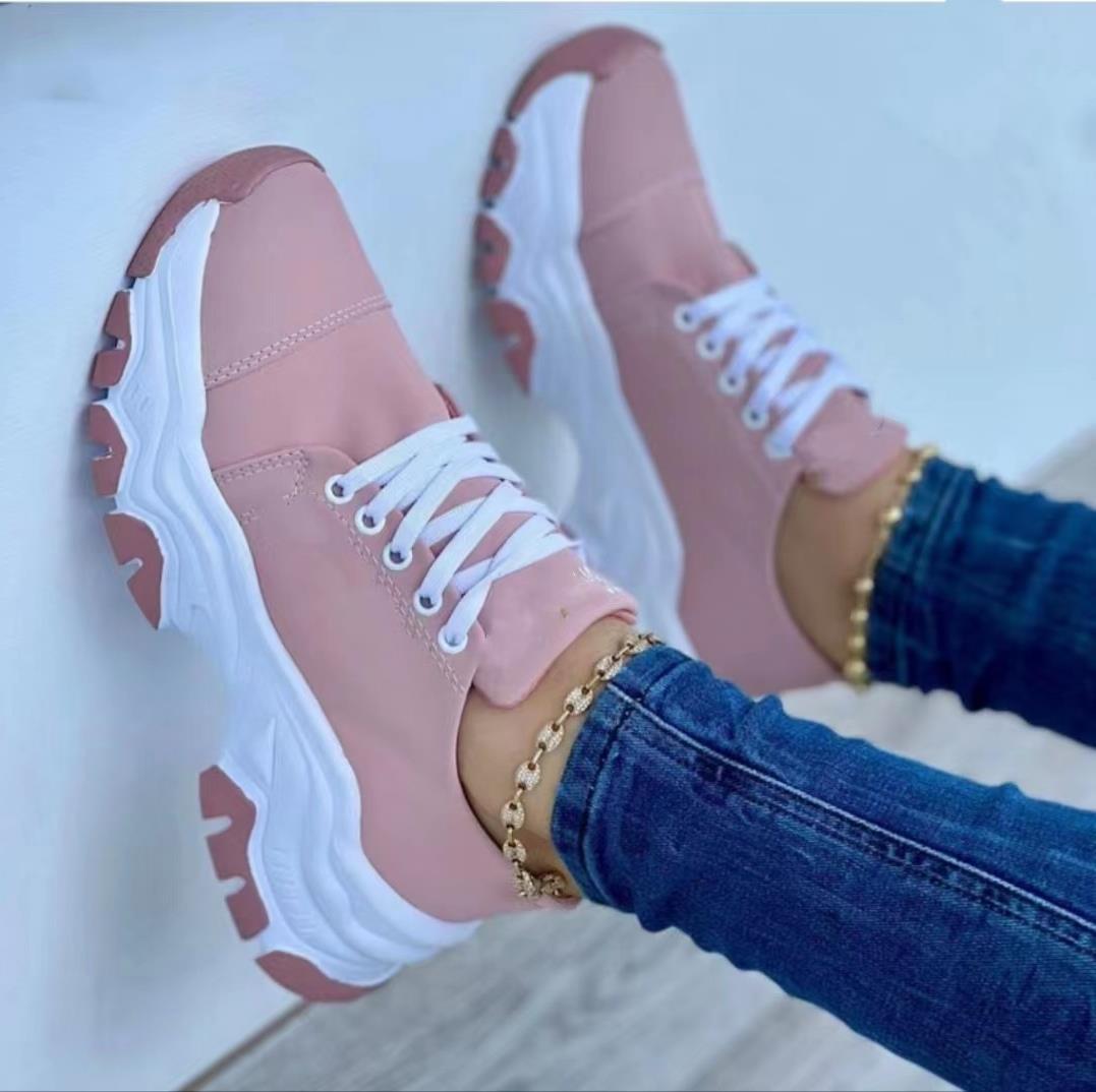 Serena | Sport-Sneakers Orthopädisch mit Plateau, Rundzehen, Gummisohle 9