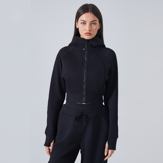 Gigi Mode Zip Hoodie Strickjacke