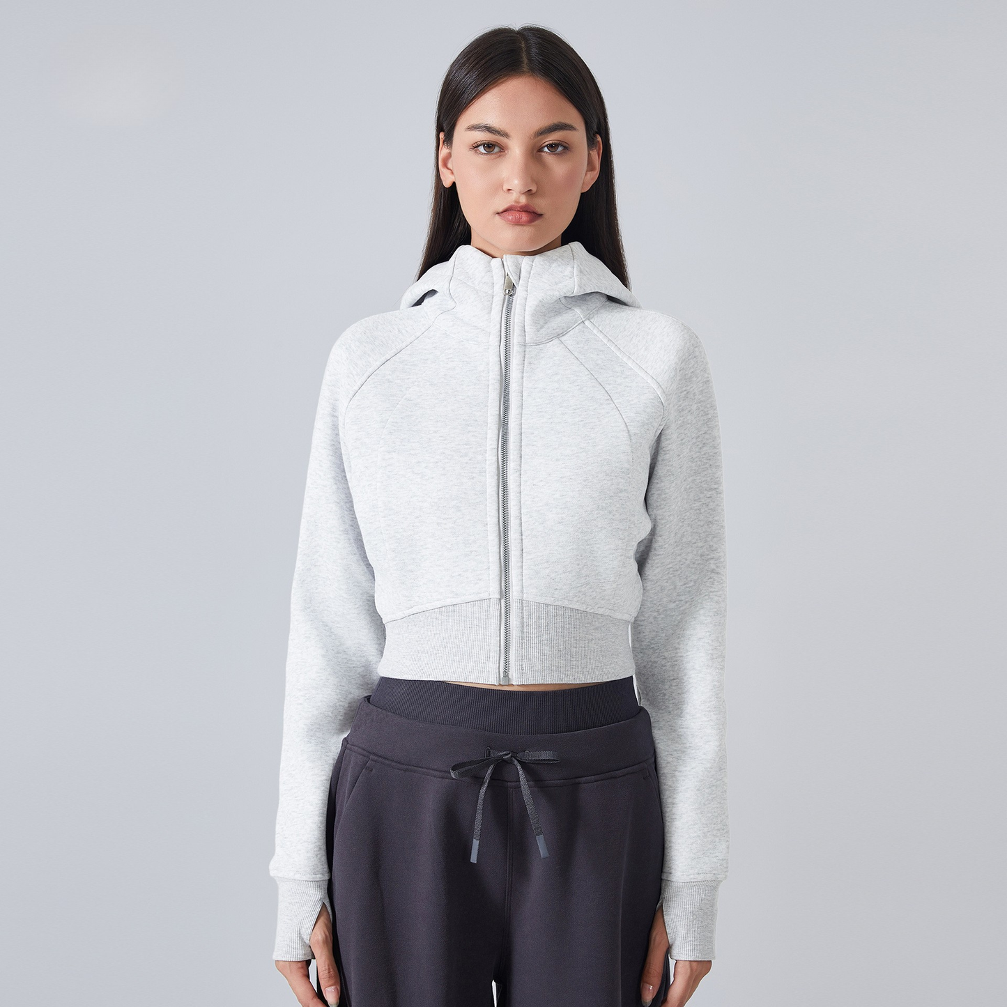Gigi Mode Zip Hoodie Strickjacke
