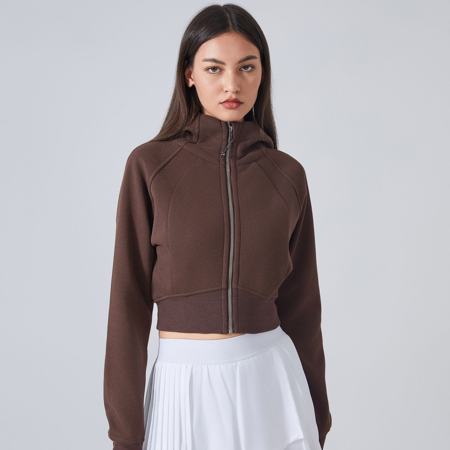 Gigi Mode Zip Hoodie Strickjacke