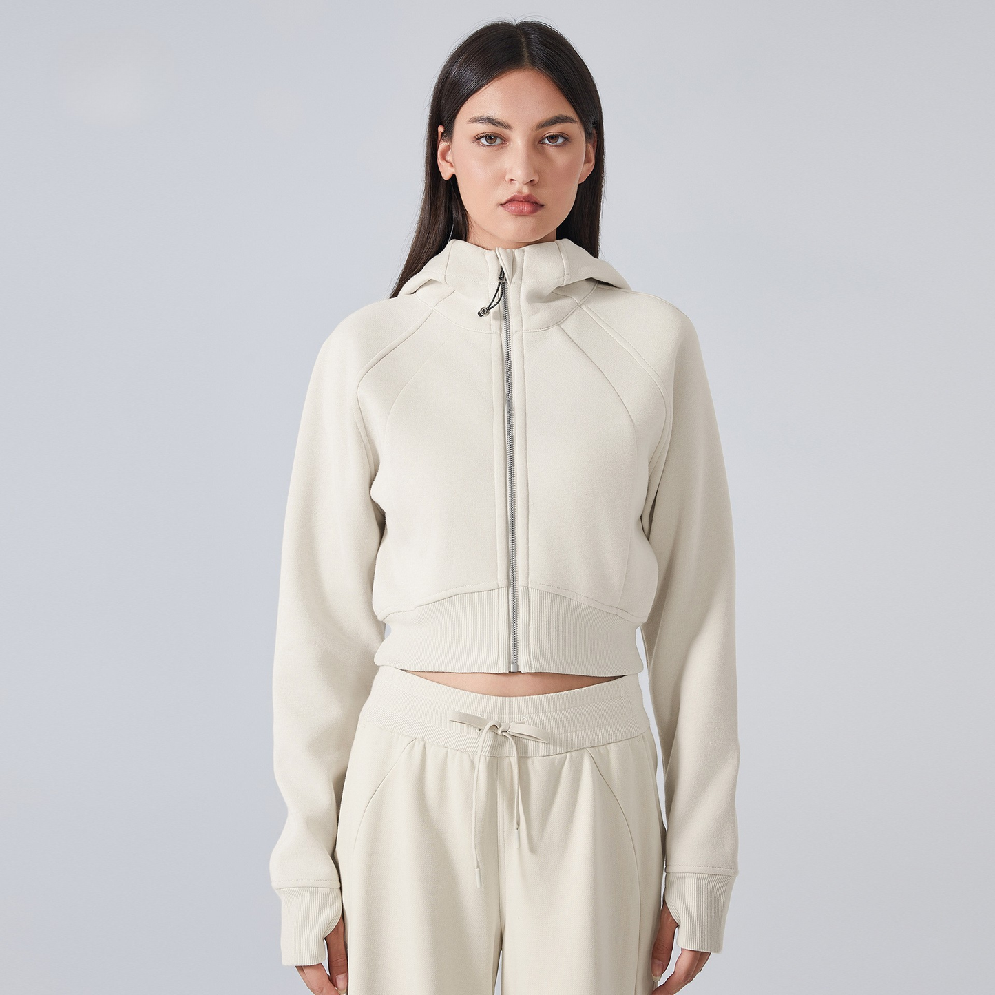 Gigi Mode Zip Hoodie Strickjacke