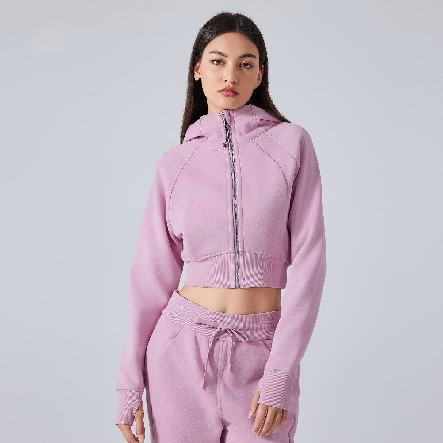 Gigi Mode Zip Hoodie Strickjacke