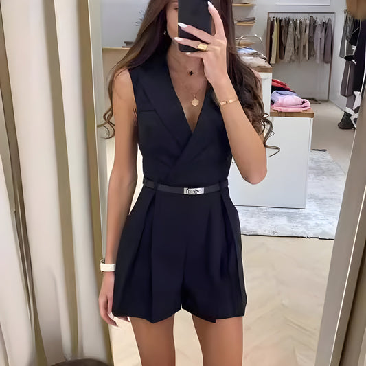 Antonia | Jumpsuit Elegantes, ärmelloses Design aus atmungsaktivem Stoff 0