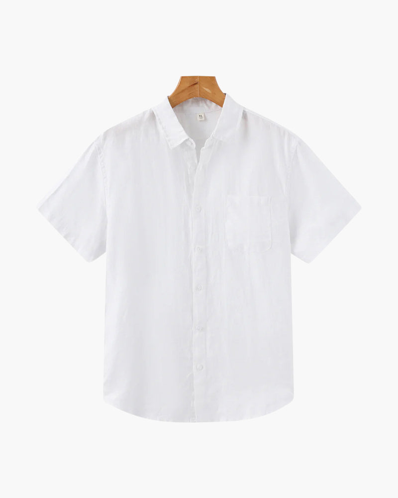 Clever Men's Linen Shirt | Short Sleeve, Breathable Summer Style 6