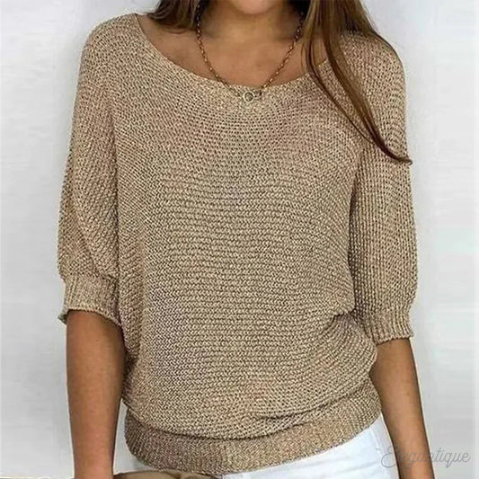Eleganter Zopfmusterpullover für Damen – Bequemer und vielseitiger Stil 0