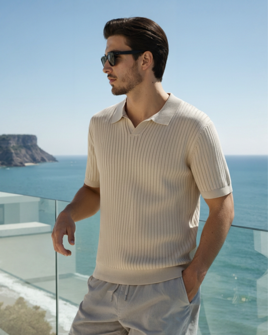 Premium Ribbed Polo Shirt – Effortless Style with Timeless Appeal 1