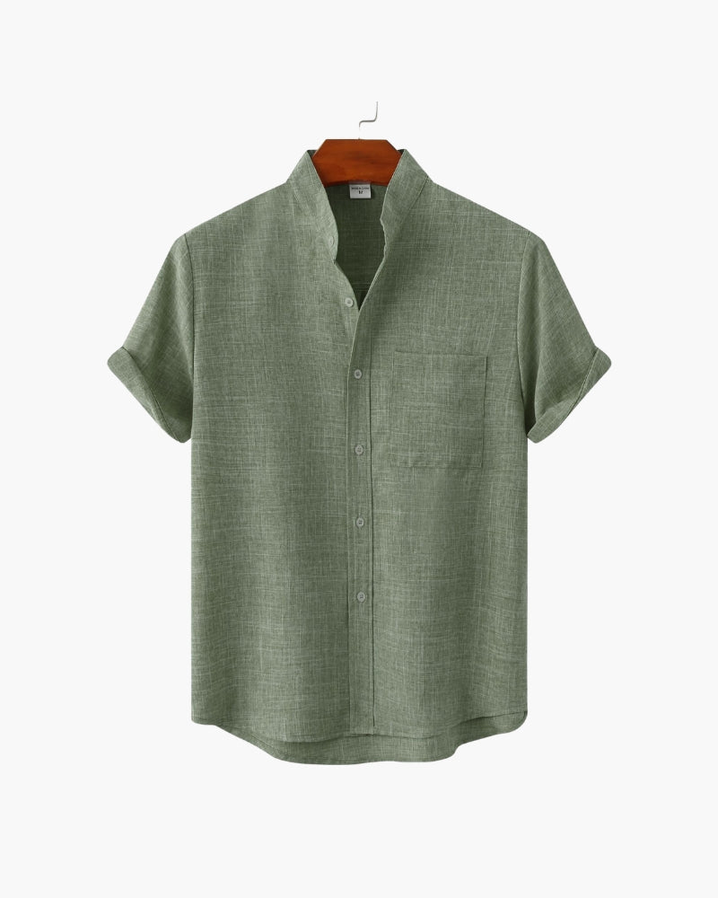The Mandarin Mark Shirt – Effortless Style for Warm Weather 0