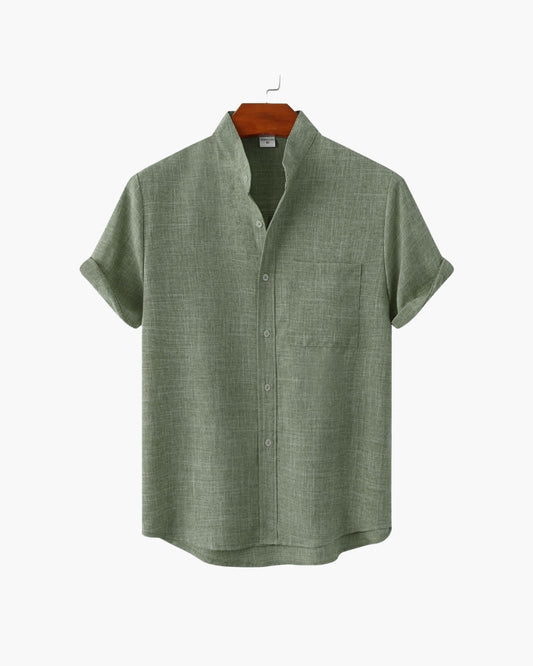 The Mandarin Mark Shirt – Effortless Style for Warm Weather 0