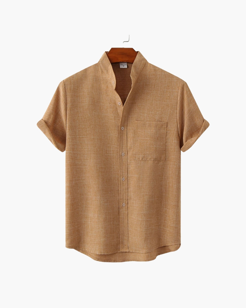 The Mandarin Mark Shirt – Effortless Style for Warm Weather 10